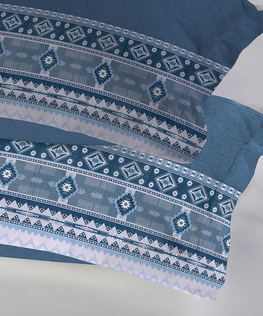 Indigo Aztec Bedsheet