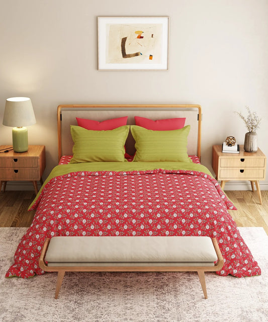 Ruby Elegance Double Bedsheet
