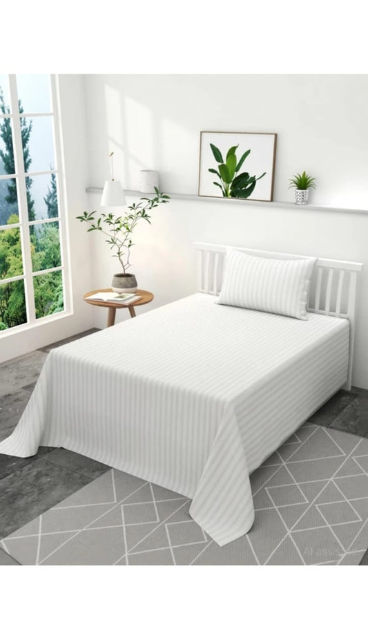 Pure White Single Bedsheet