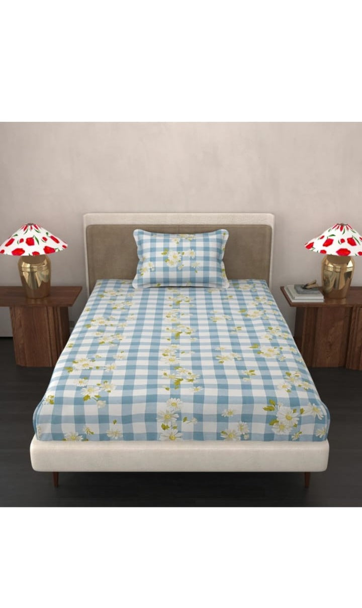 Pastel Check Single Bedsheet