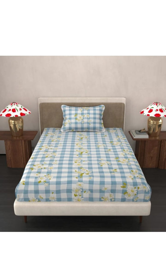 Pastel Check Single Bedsheet