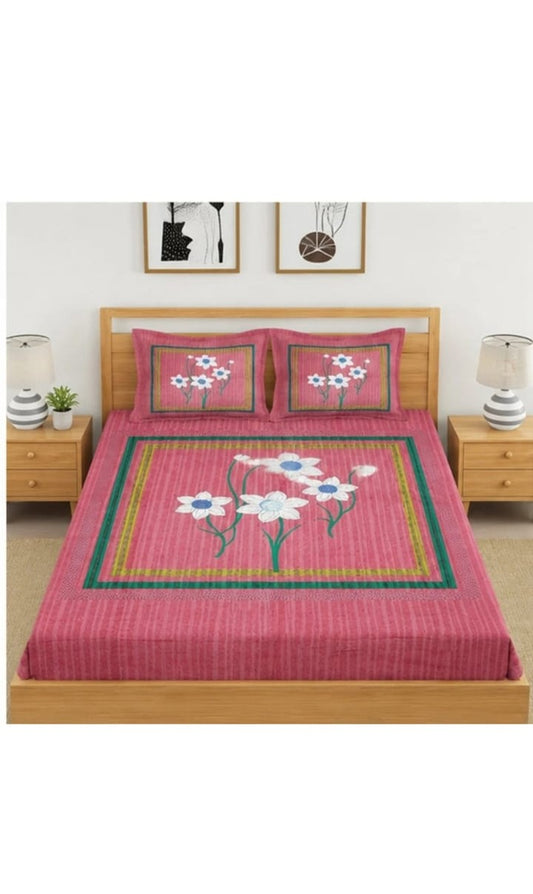 Heritage Floral Double Bedsheet
