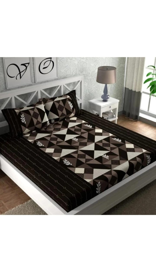 Modern Geo Double Bedsheet
