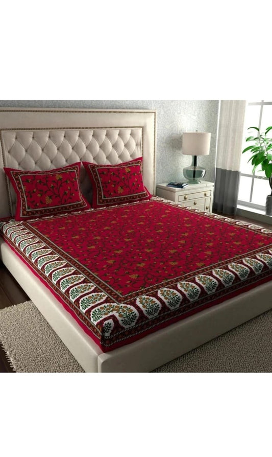 Royal Red Double Bedsheet