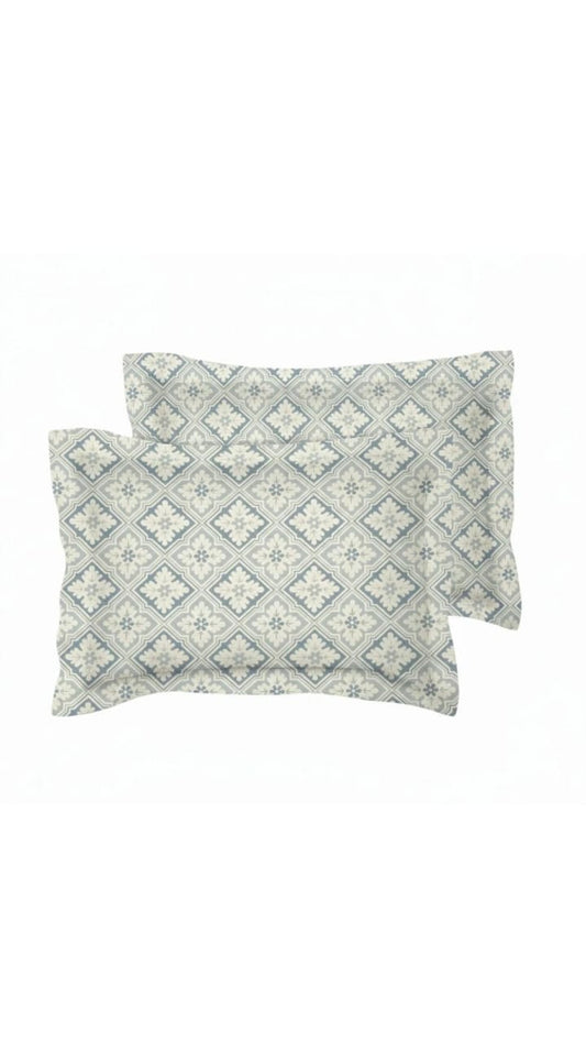 Mint Geometric Pillow Cover Set